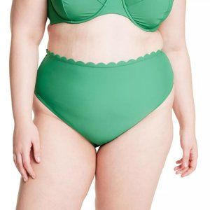 NWT RHODE Scallop Edge High Waist Medium Coverage Bikini Bottom